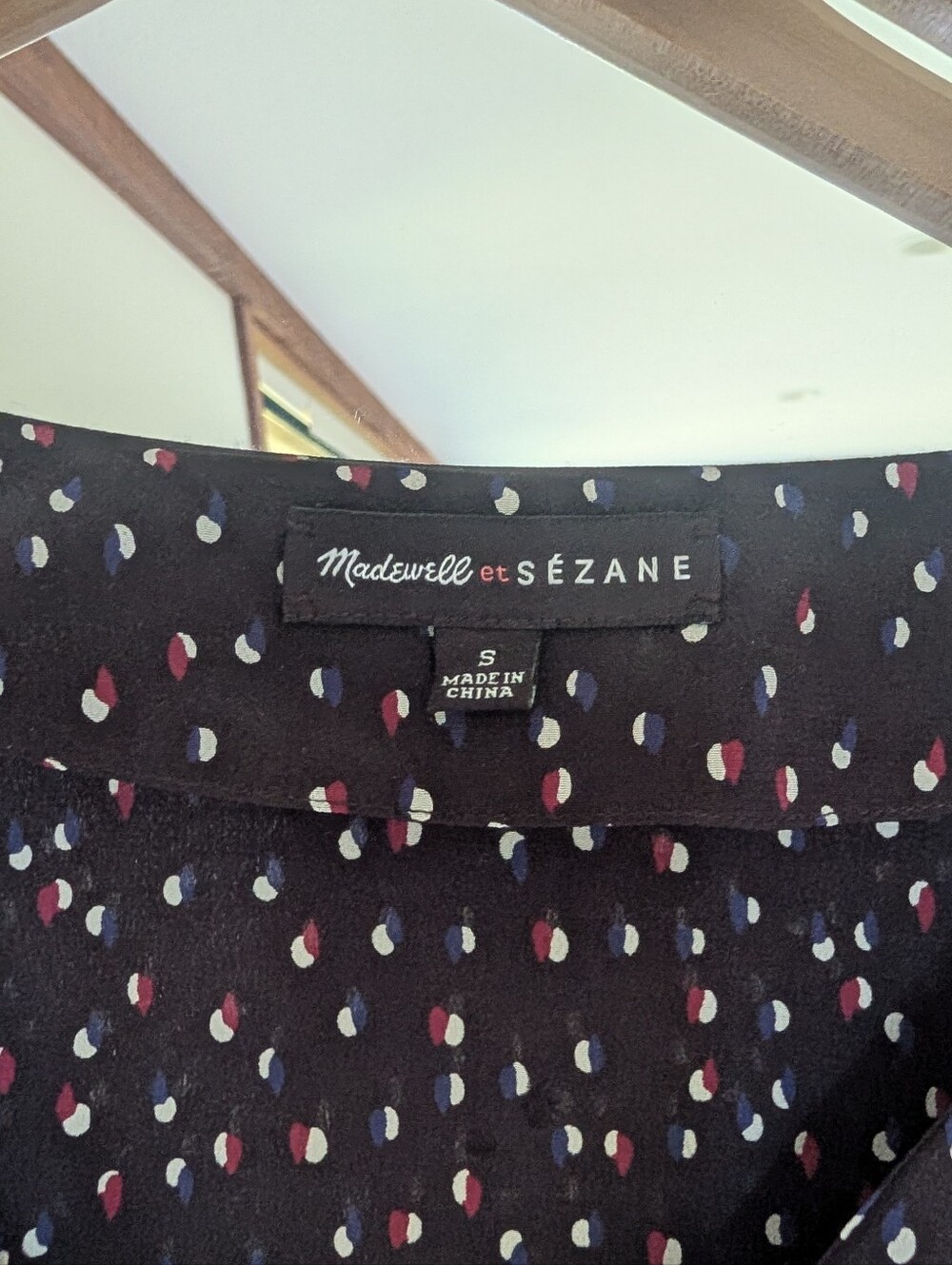 Madewell X Sexane Black Blouse Small - Picture 2 of 3